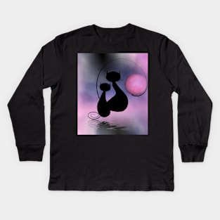 mooncat's love Kids Long Sleeve T-Shirt